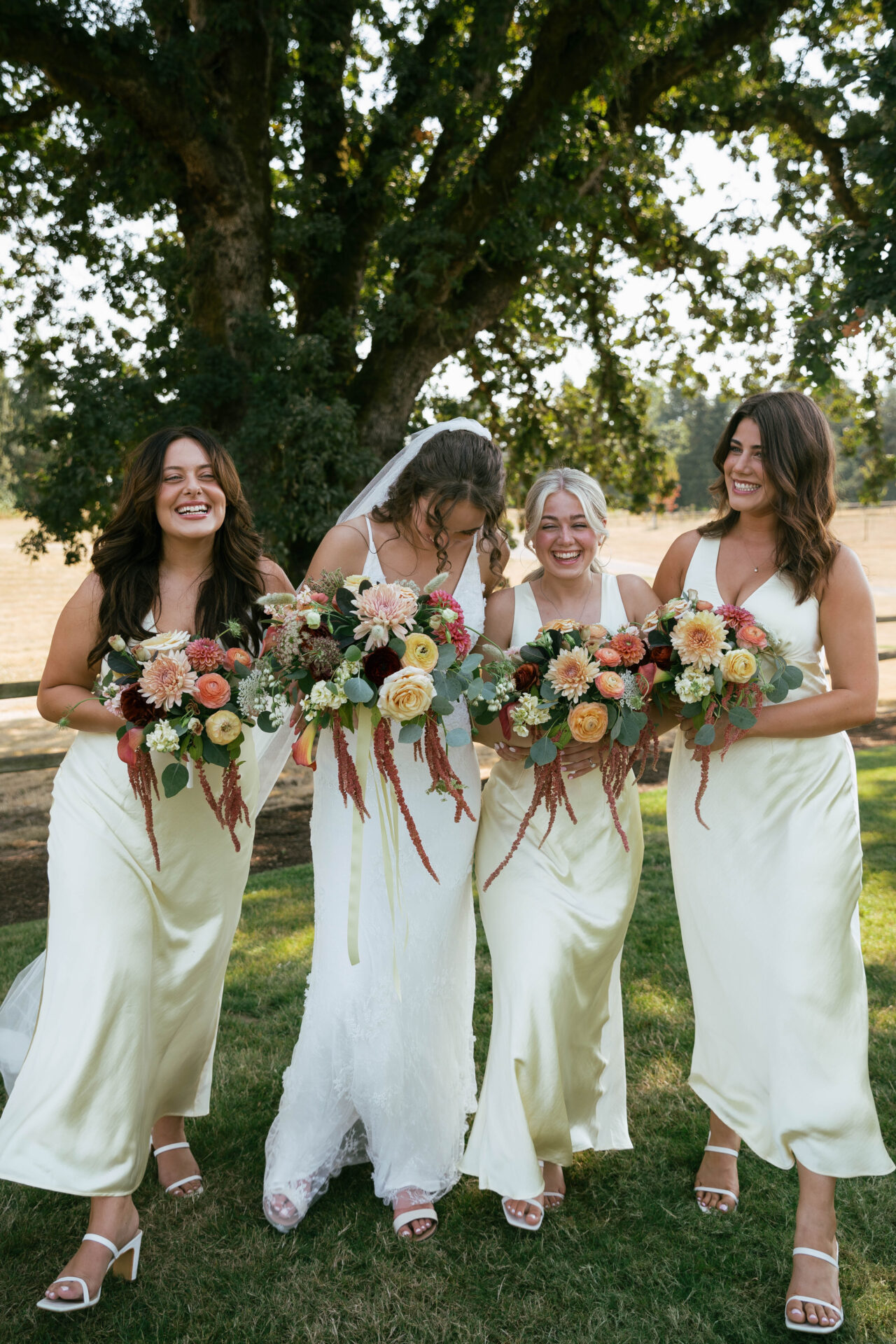 T + T - Bride and her Bridesmaids